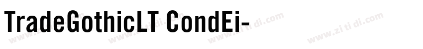 TradeGothicLT CondEi字体转换